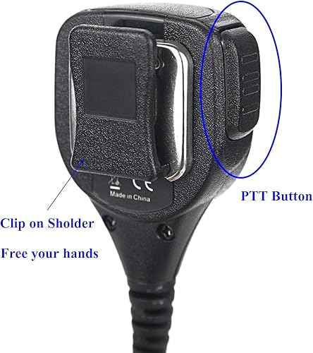 Miniatura 5 de WODASEN - Auricular para Walkie Talkie con micrófono, diseño de oreja para radio de dos vías (altavoz remoto con micrófono y pin Pogo)