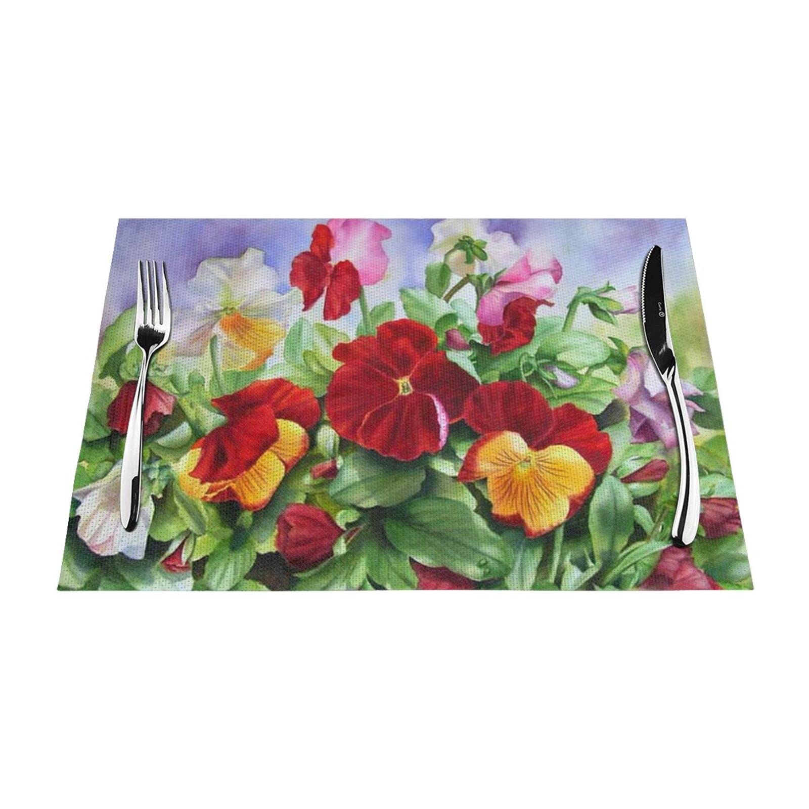 Set de table haut de gamme lot de 4 napperons thermiques design pour décoration