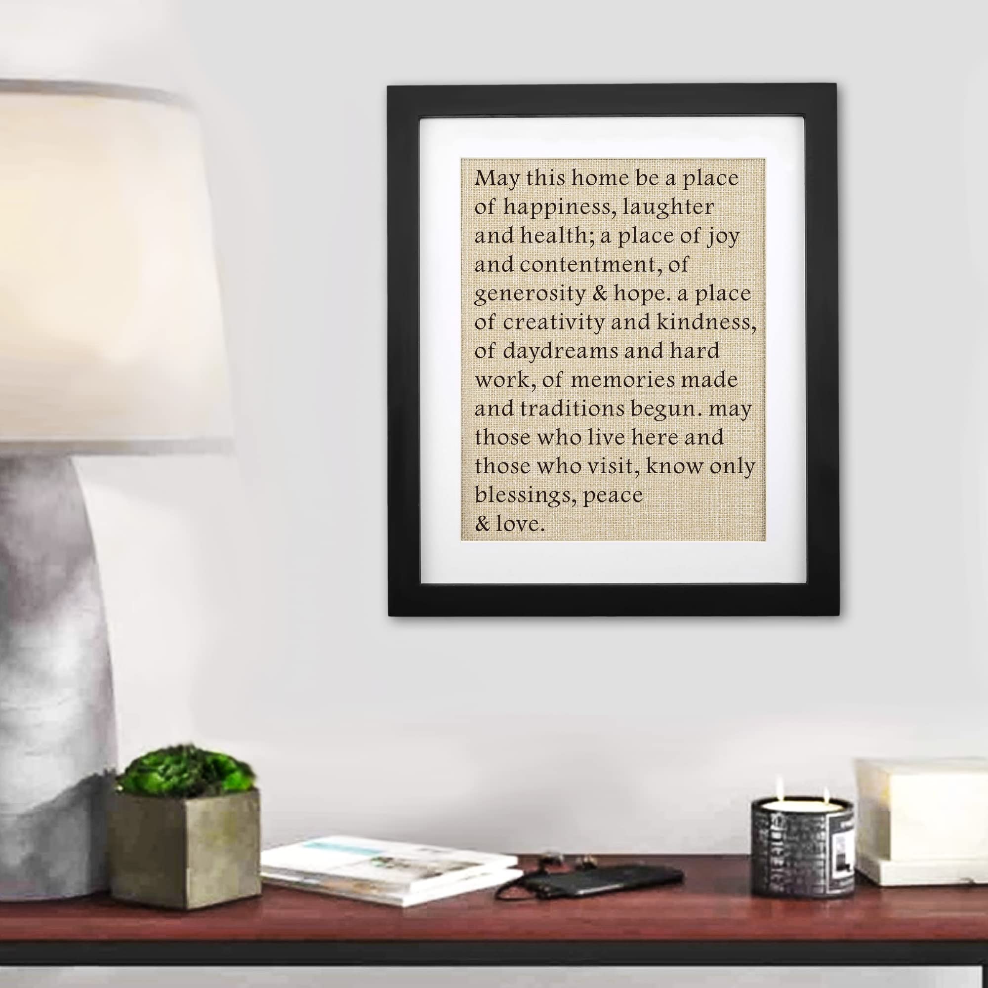 House Warming Gifts Framed 11" X 13", Housewarming Gifts for Friend Homeowner Neighbors, New House New Home Gift, Christmas Gift, First Home Decorations