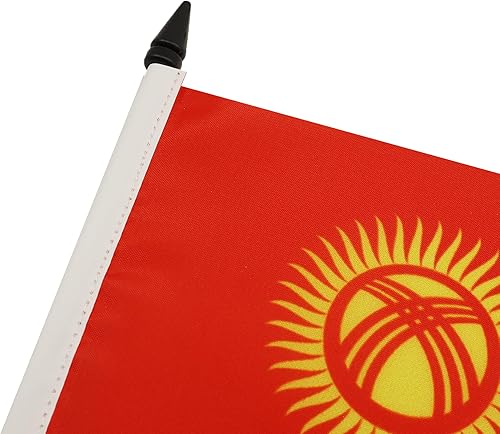 Miniatura 79 de Bandera de la bandera del Líbano de AZ, 3.9 x 5.9 in, bandera de escritorio libanesa, 5.9 x 3.9 in, barra y base de plástico negro