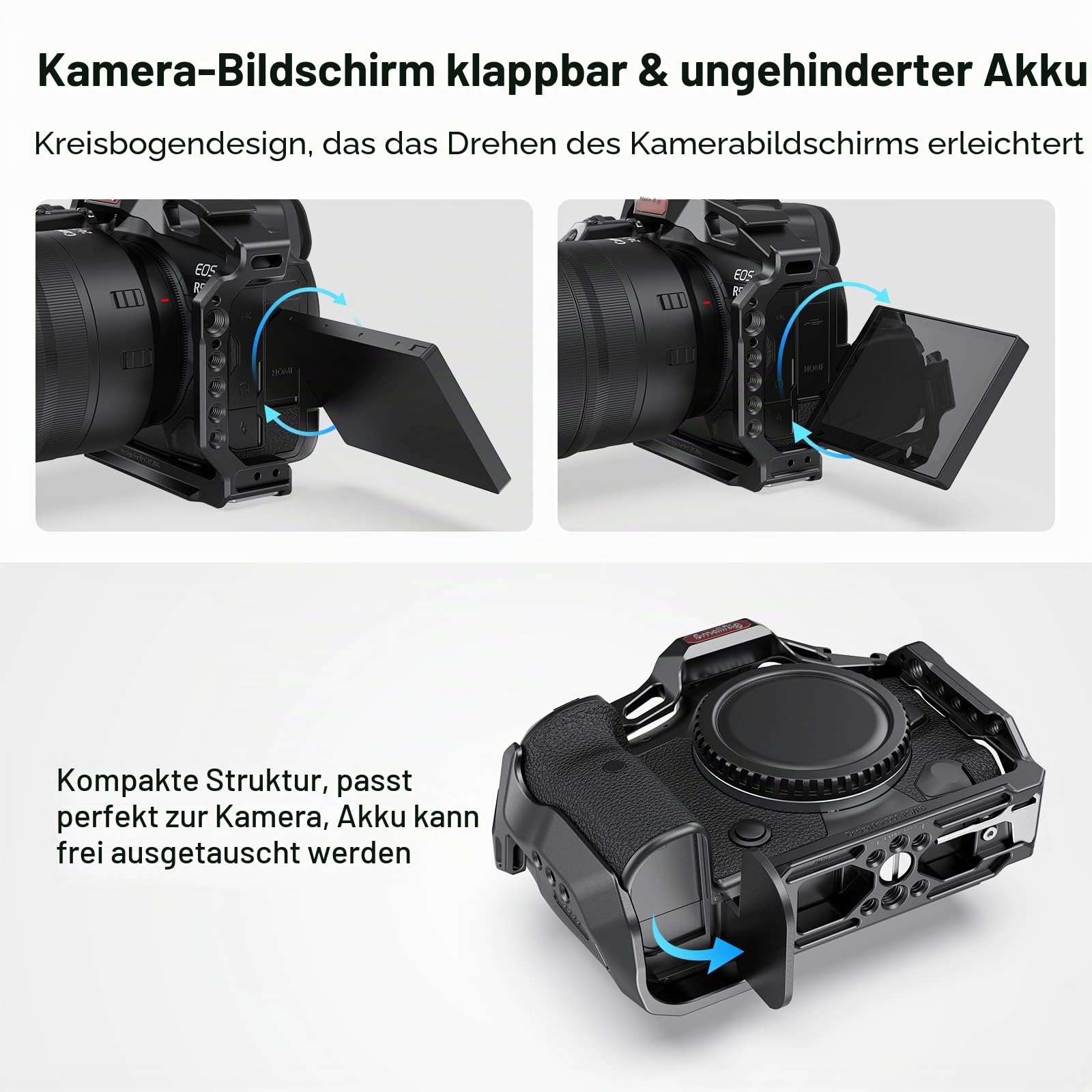 SMALLRIG R5 R6 R5C Cage Käfig für Canon für EOS R5 / R6 / R5 C Kamera - 2982B