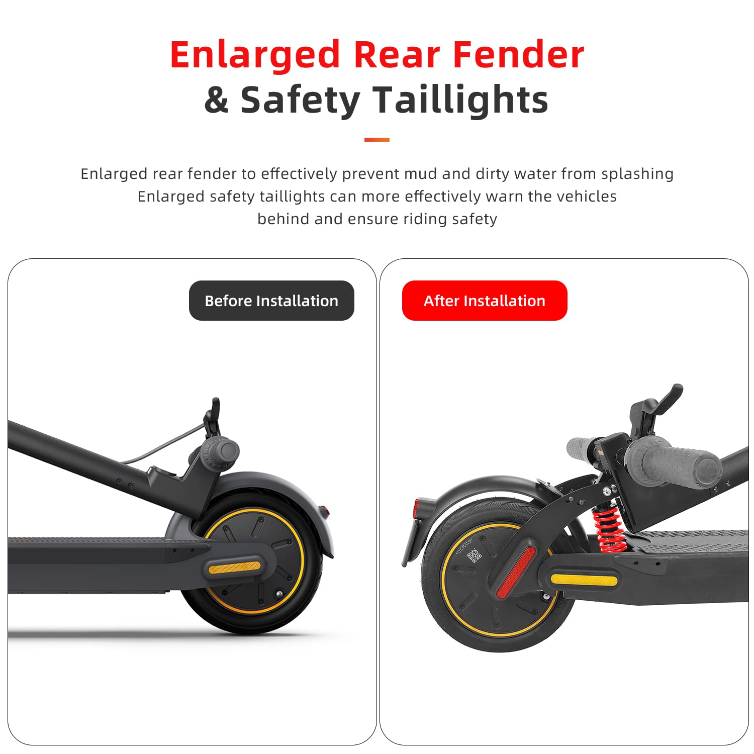 Kotflügel MONORIM Für E-Scooter Hinterrad Für SEGWAY Max G30 D/E/G30 D