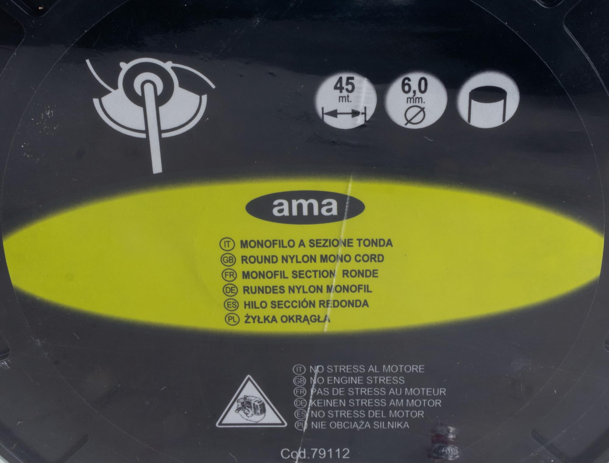 AMA Monofilo Decespugliatore 45 m Ø 6 mm Verde