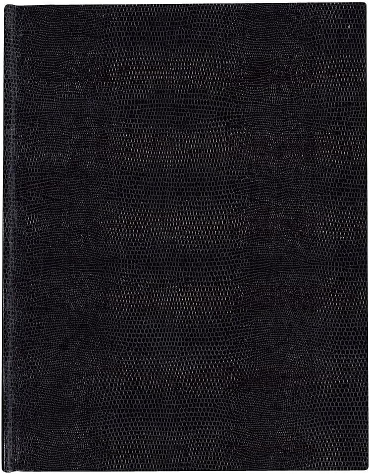 Blueline A1081 Large Executive Notebook w/Cover 10 3/4 x 8 1/2 Letter Black Cover 75 Sheets