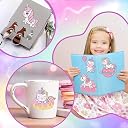 PATPAT® 12pcs Unicorn Diamond Painting Sticker Kit for Kids and Girls gallery image