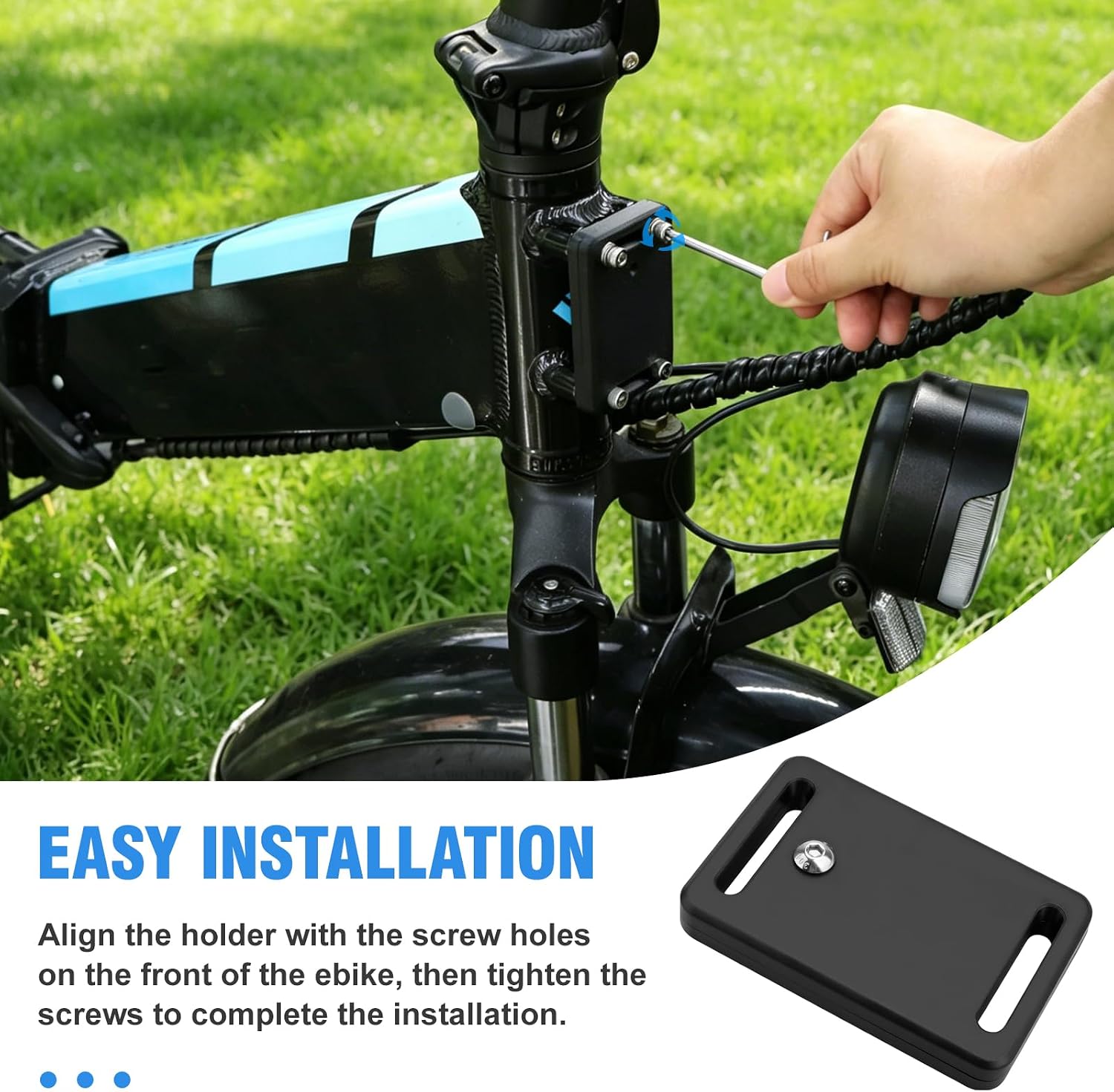 JERBOR Holder for Airtag for Lectric XP(3.0/4), XP Step-Thru, XP Lite, XP Trike, Xpedition, ONE, Hidden Airtag Mount GPS Tracker, Non-Theft Waterproof Accessories for Lectric
