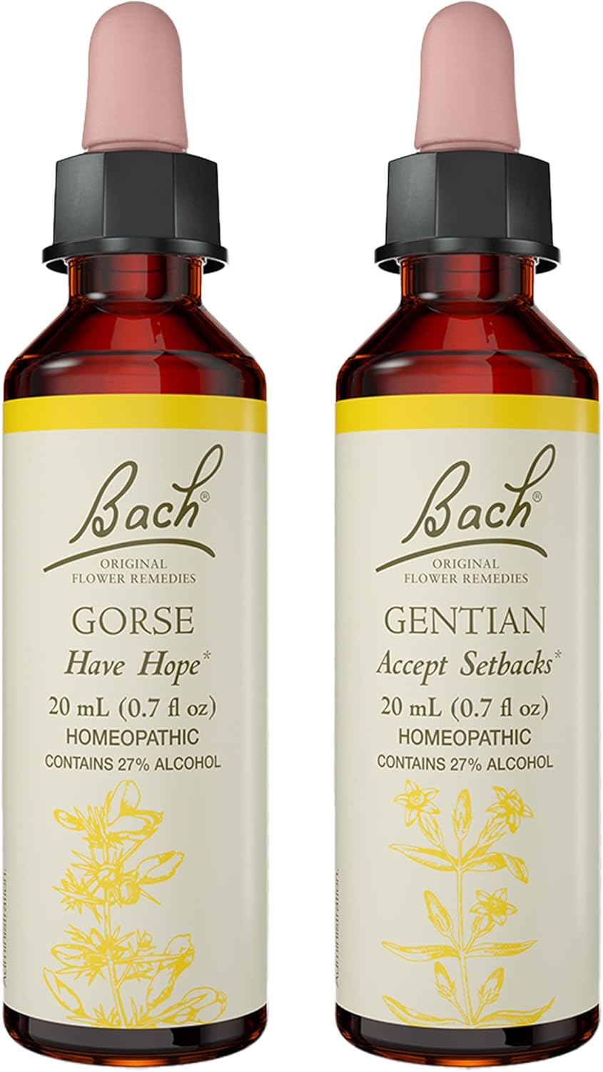 Bach Original Flower Remedies 2-Pack, Have Confidence" - Mimulus, Larch, Homeopathic Flower Essences, Vegan, 20mL Dropper x2