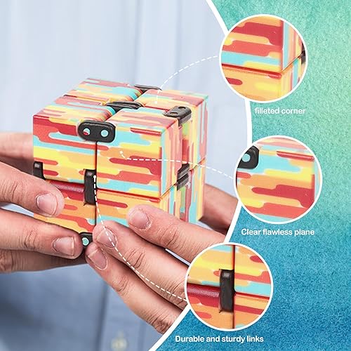 Miniatura 3 de Fidget Infinity Cool Cube Toys Cubo mágico de mano, artilugios geniales, cosas únicas, regalos de cumpleaños, niños, niñas, adultos, ansiedad,