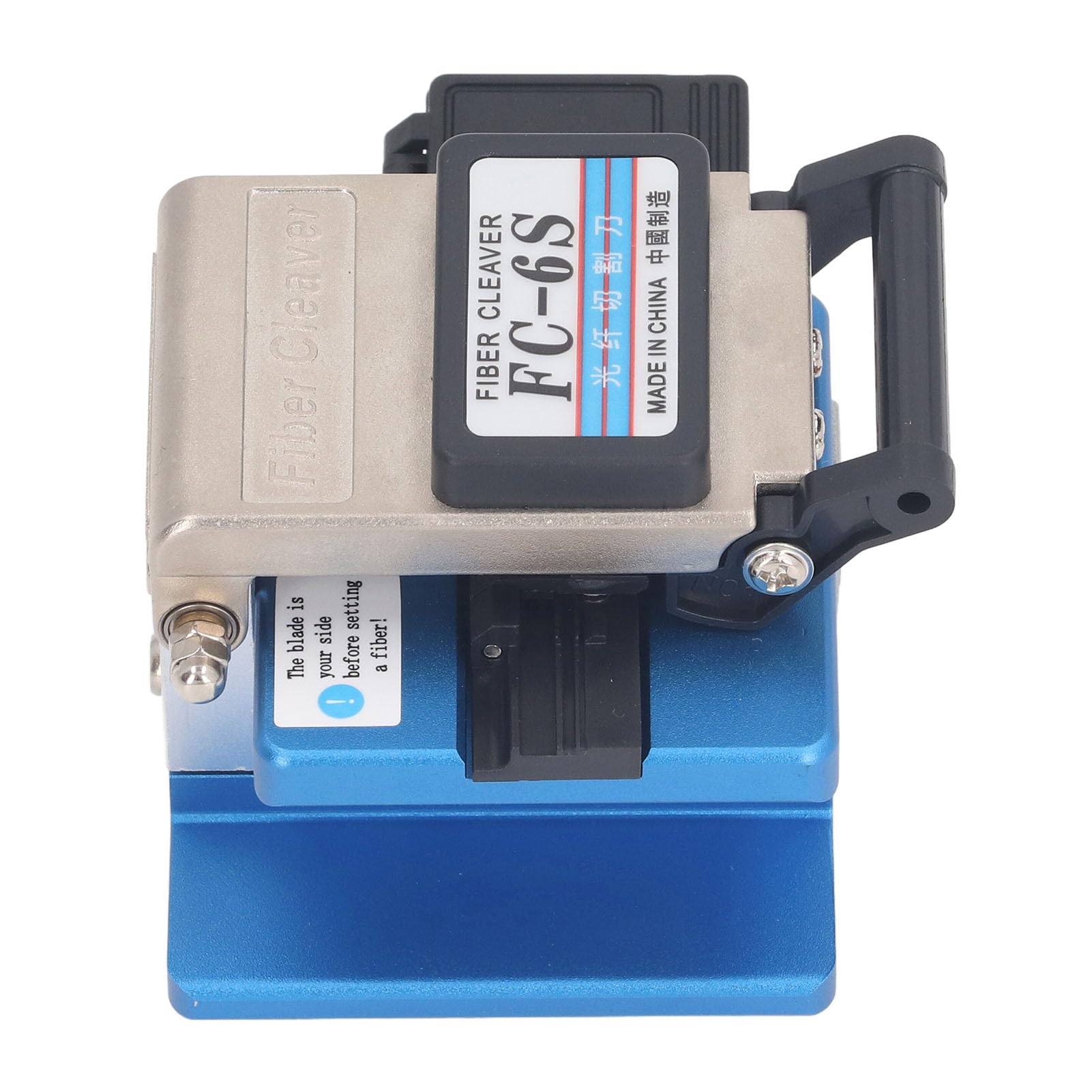 Kit de Cuchilla de Fibra, Kit de Herramientas de Cuchilla de Fibra con Caja de Almacenamiento de Coleta FC? 6s Azul, Diapositivas Espesas, Ventajas Múltiples para Cable óptico, Utilidad de Utilidad