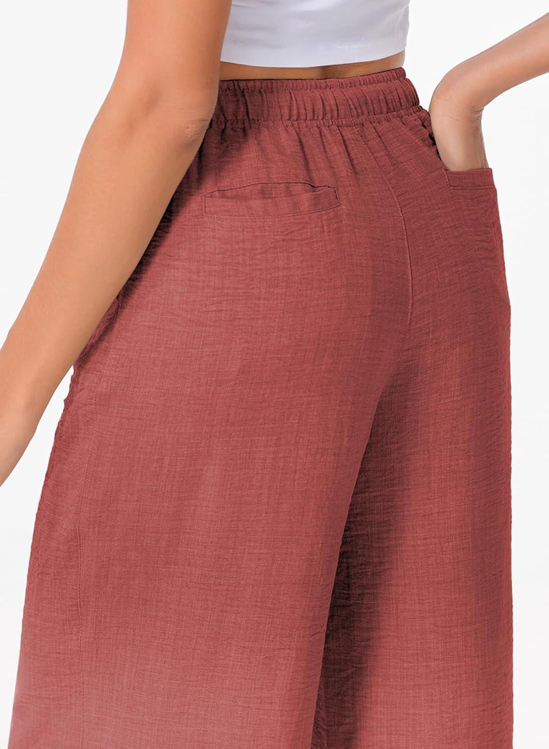 EVALESS Women's Baggy Wide Leg Palazzo Pants - Image 6