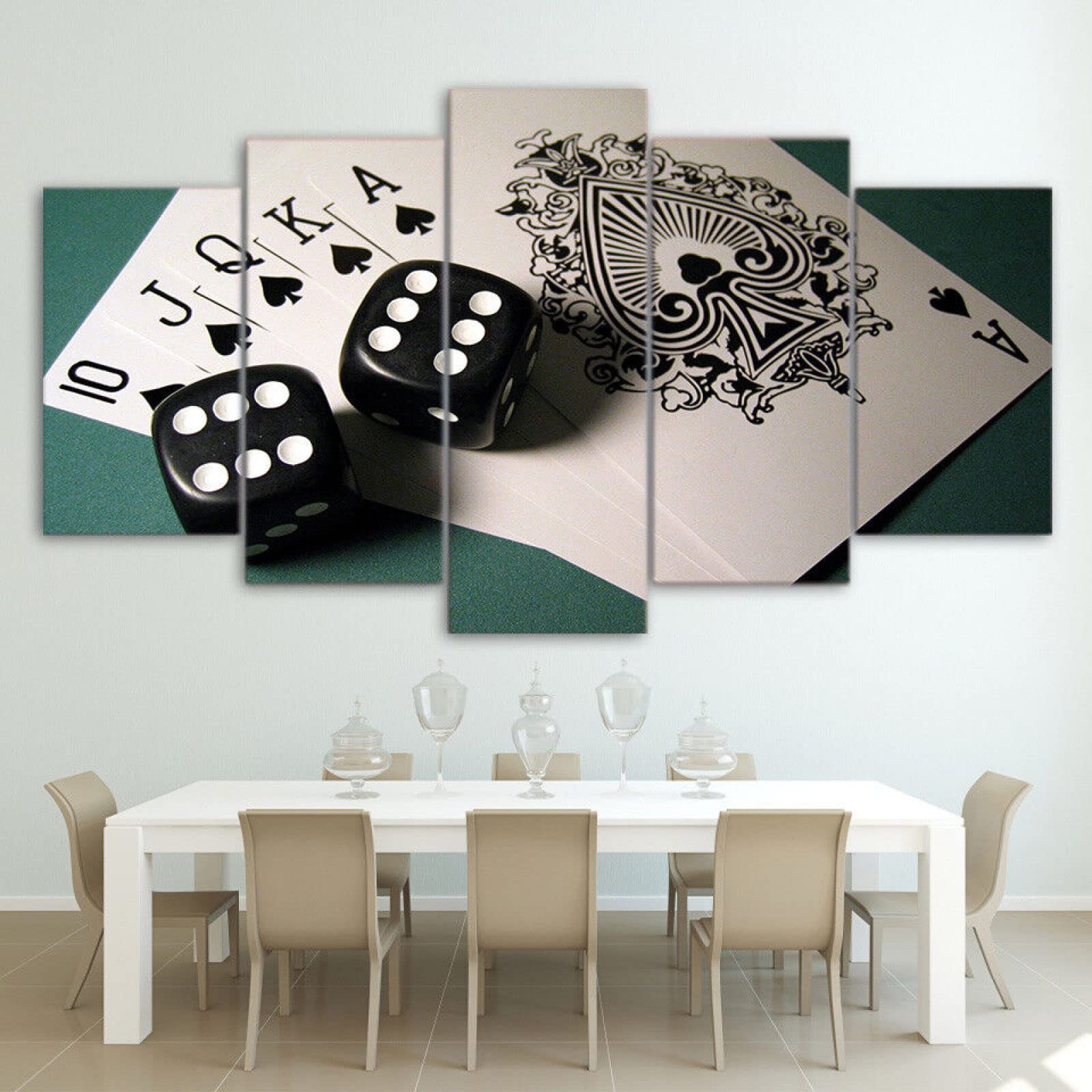 Quadri Moderni 5 pz. cm 150x90 stampa su tela arredamento arredo arte casa