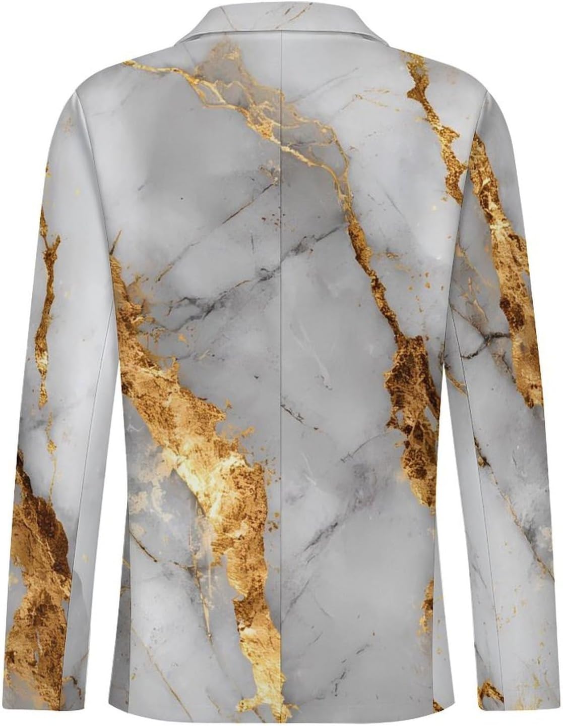 Luxurious Marble Texture Suits Blazer for Men Buttons Jacket Coat Business 6X-Large