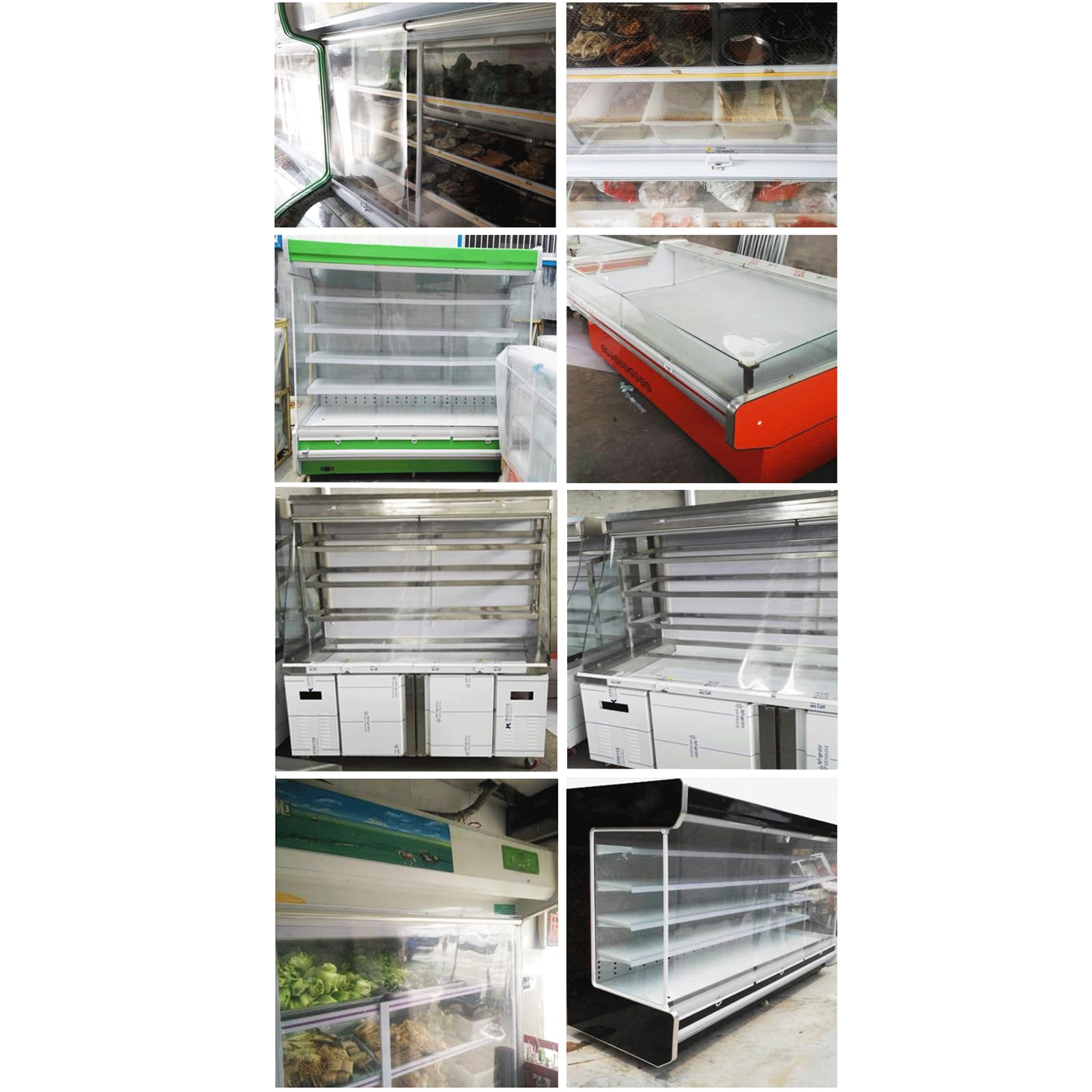 Tende a Rullo Trasparente Traspirante Mantieniti Fresco,Tenda Schermo di Partizione,per Banco Frigo,Barriera Termica,con Accessori,Personalizzabile,Larghezza x Altezza (W*H:50x120cm)