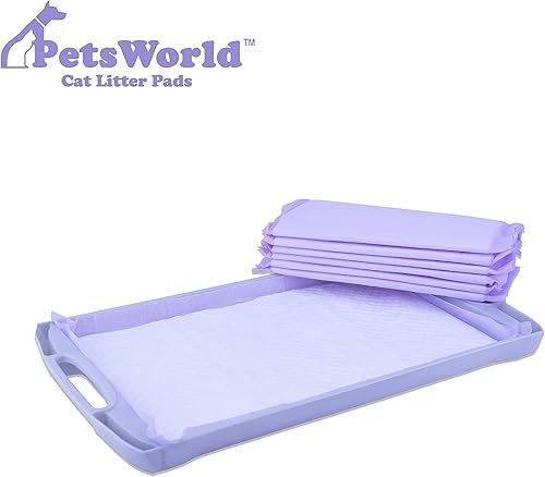 Miniatura 3 de PETSWORLD Almohadillas perfumadas frescas para gatos Tidy Cats Breeze Litter System 600 almohadillas para caja de arena para gatos, 16.9 x 11.4