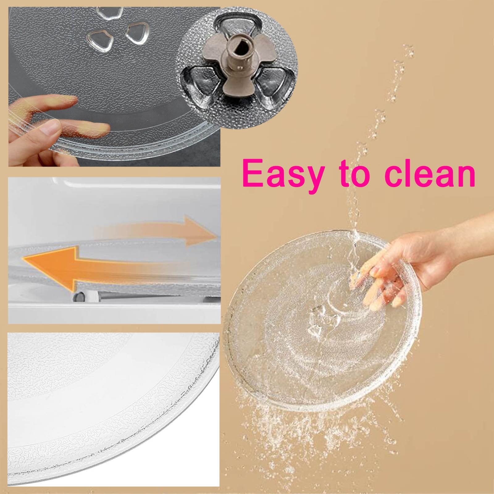 Plaque Tournante En Verre Pour Micro-ondes - Diamètre 245 Mm, Profil Plat - Remplacement Universel, Facile à Nettoyer, Résistante à La Chaleur