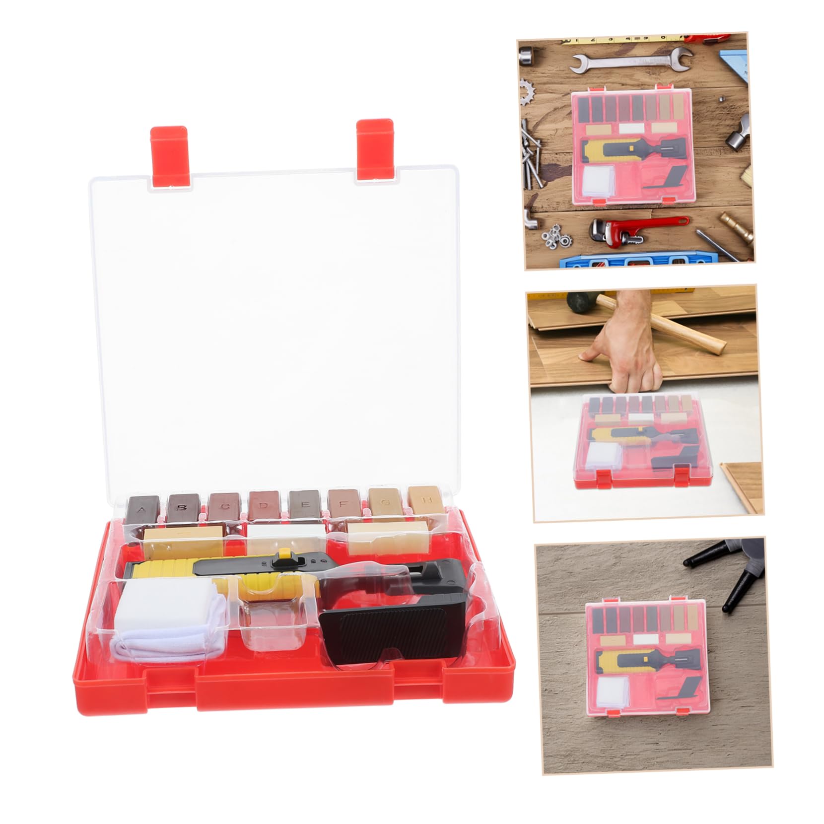 Homoyoyo Herramientas Para Reparación De Suelos Kit De Reparación De Pisos De Madera Cera Para Pisos Removedor De Rayones Grietas Uso Doméstico
