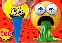 Vista 5 de JA-RU Barf Slime Toy Squishy Stress Balls para niños (1 bola antiestrés surtida) lanzar bolas de limo vómito. Juguete antiestrés. Divertidas bromas
