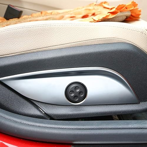YIWANG - Embellecedor de panel para interruptor de ajuste de asiento cromado ABS para Mercedes Benz GLCCLSEC Clase W205 W212 W213, 2
