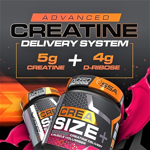 Miniatura 3 de SSA - Polvo de monohidrato de creatina con D-ribosa para ganancia muscular y voluminización, recuperación muscular rápida, creatina micronizada