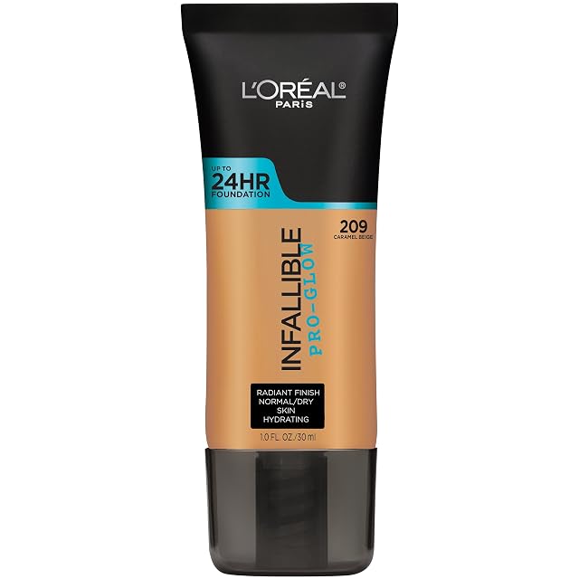LOreal Paris Makeup Infallible Up to 24HR Pro-Glow Foundation Caramel Beige 1 fl oz