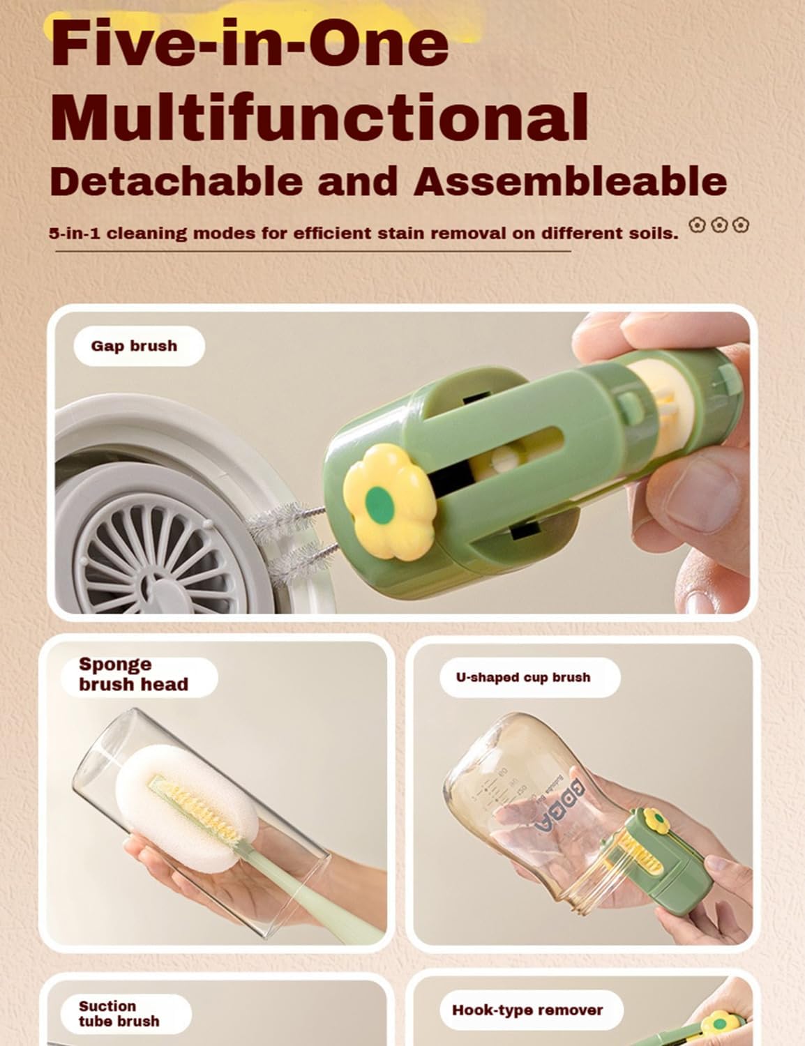 Cleaning Brush, Suitable for Most Cups