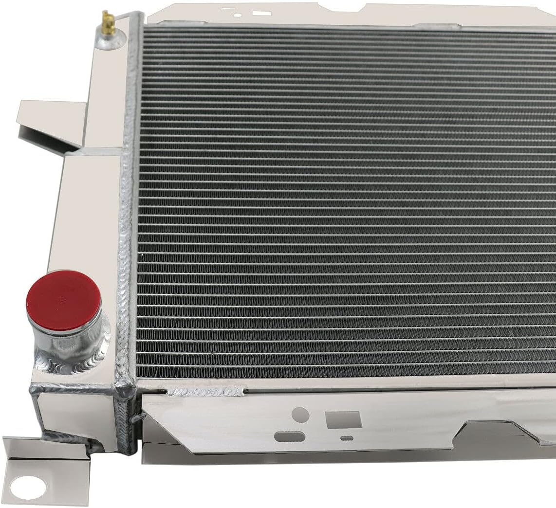4 Row Aluminum Radiator for 1985-1997 Ford Bronco F250 F350 F150 F Super Duty F53 V8 5.0L 5.8L 7.3L Pickup Radiador 86 87 88 89 90 91 92 93 94 95 96 Radiators Crossflow Radiadors