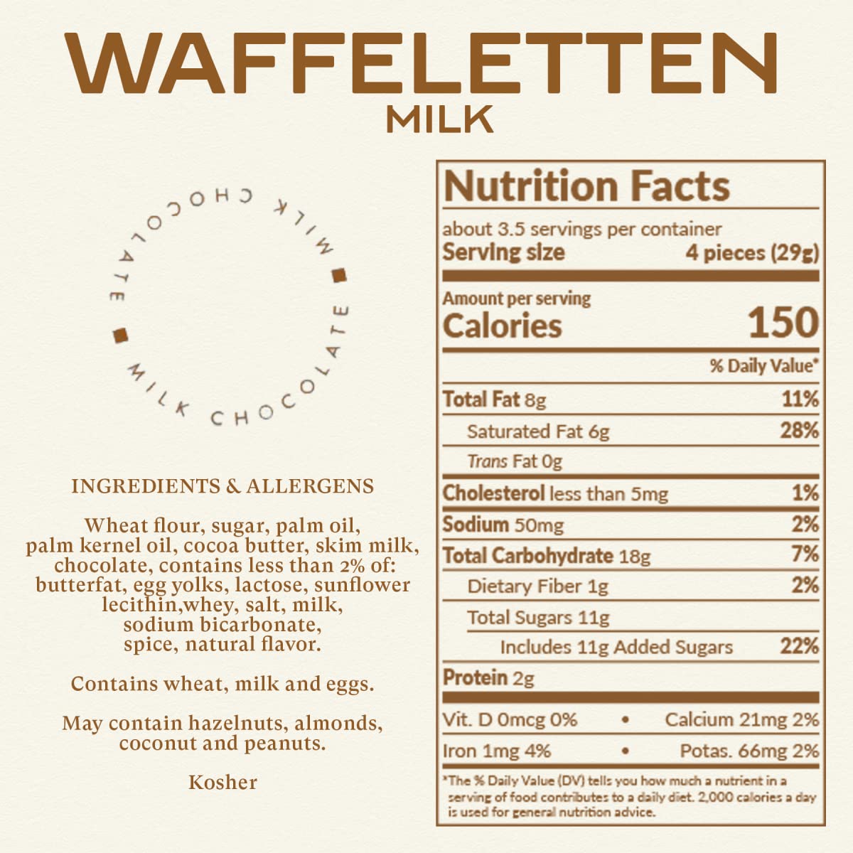 Bahlsen Waffeletten Milk Chocolate Dipped Cookies - Delicate wafer rolls dipped in milky European chocolate - 3.5 oz boxes (12 boxes)