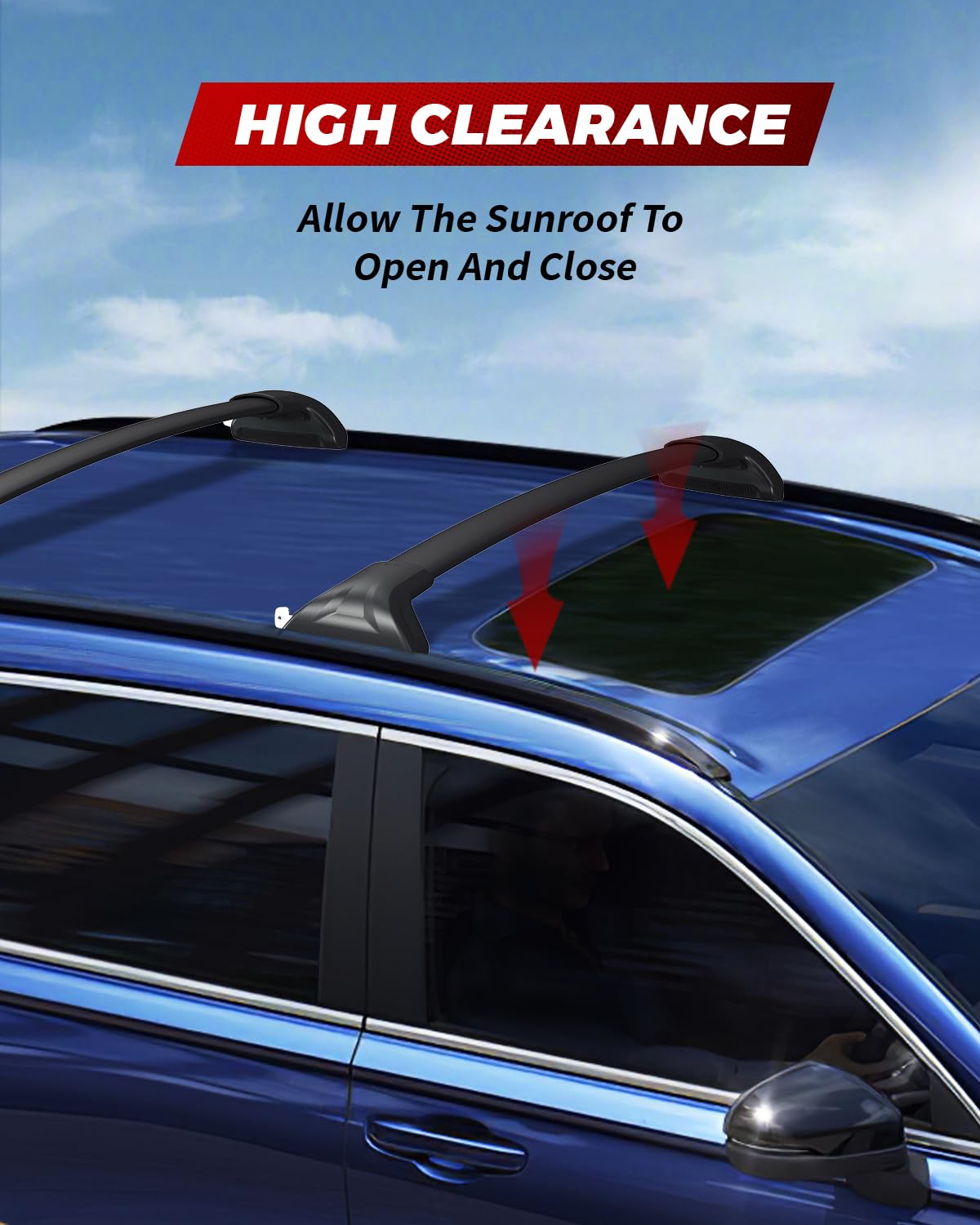 Pilot Crossbars Locking Roof Rack Cross Bars For 2023-2025 Honda