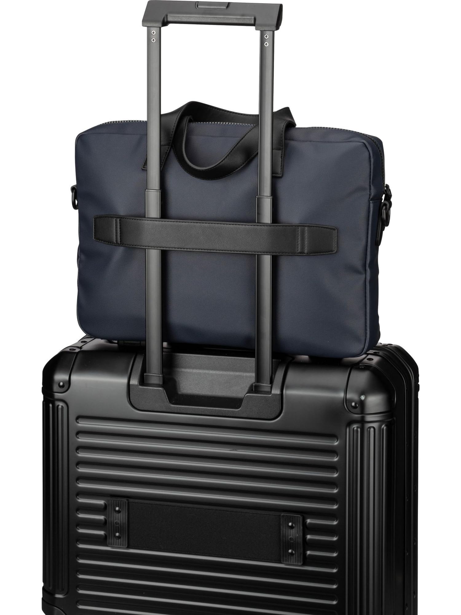 Tommy Hilfiger TH Pique Monotype Slim Computer Bag Space Blue, Espacio Azul, OneSize