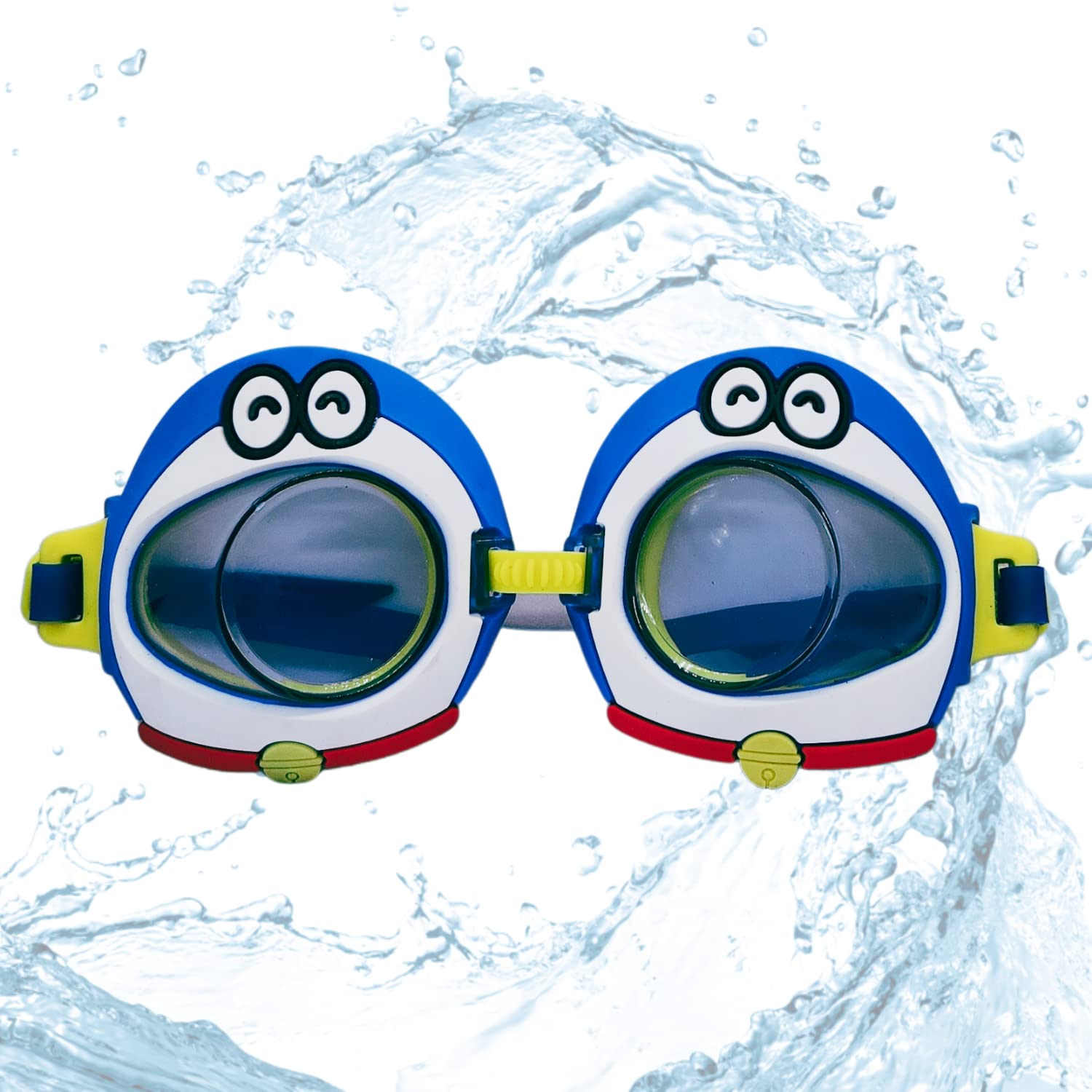 KARBD Swimming Goggles Universal Size Cartoon Swimming Pool Water Sports Anti Fog No Leak Swim Eyes Safety Glasses for Children Kids Boys Girls 3 to 12 Years Age (Doremon Blue) (B0C2PHN3TB) Amazon Price History, Amazon Price Tracker