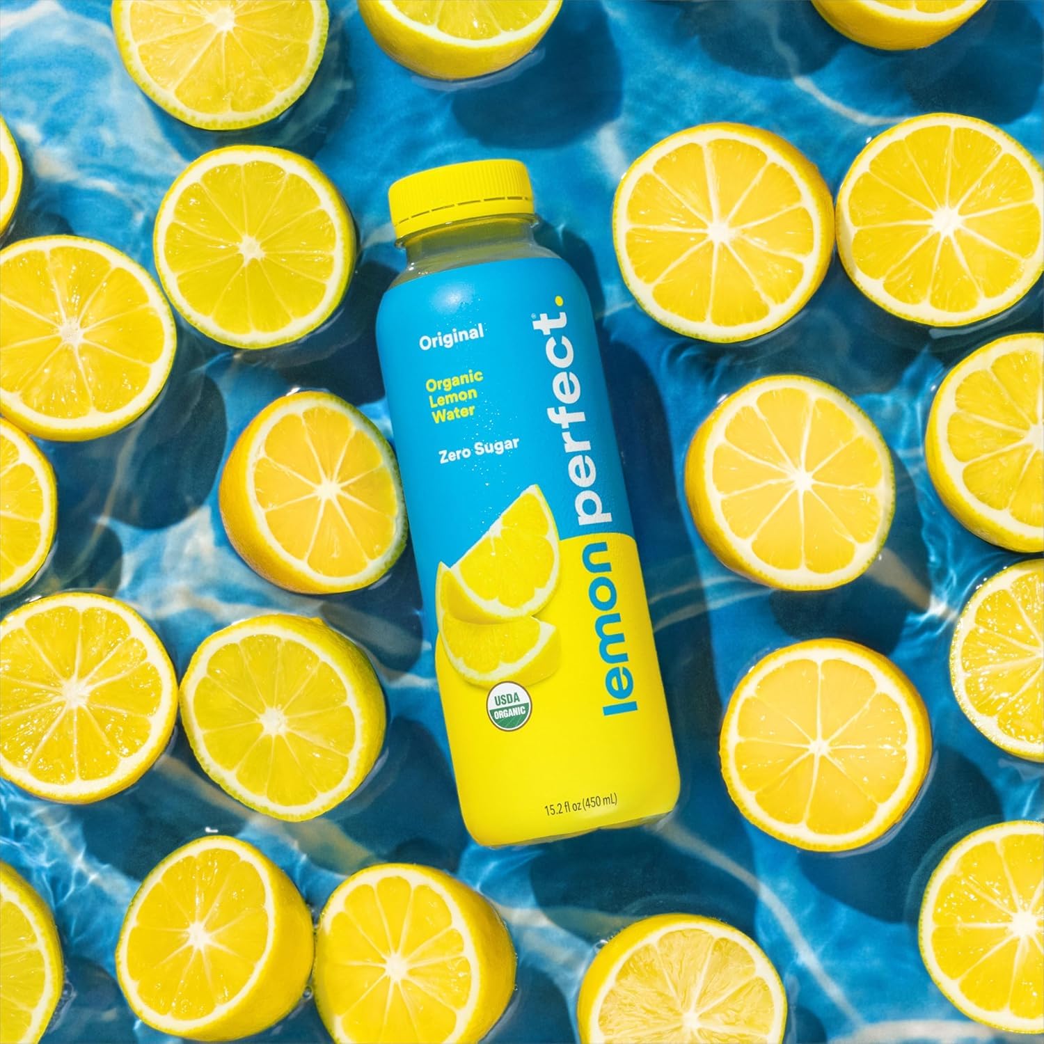 Lemon Perfect 4-Flavor Variety Pack, Hydrating Flavored Lemon Water, Zero Sugar, Delicious and Refreshing, Organic, 15.2 fl oz Bottles (12-Pack)