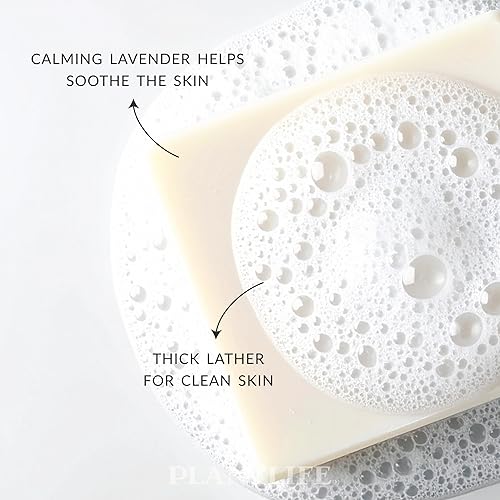 Miniatura 3 de Plantlife Jabón en barra de lavanda, paquete de 3 unidades, jabón hidratante y calmante para tu piel, hecho a mano con ingredientes a base de