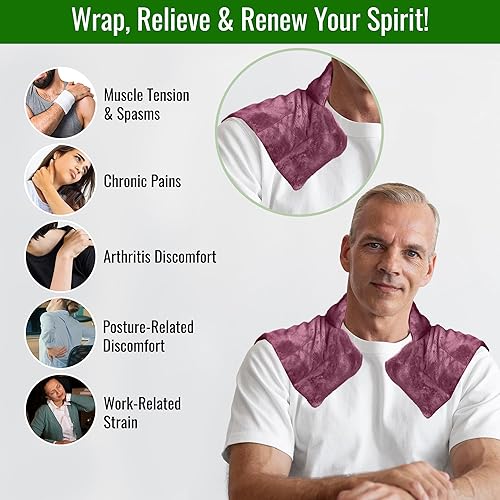 Miniatura 7 de Almohadilla cobertora para hombro y cuello de Herbal Concepts, HCFANC-M, Mauve, 1, 1