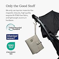 Vista 5 de Huhu Cambiador de pañales para bebé, compacto, portátil, cambiador de pañales para viajes, fácil de limpiar, tapete cambiador plegable - Accesorio