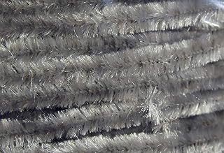Hareline Chenille Medium & Carded Light Gray