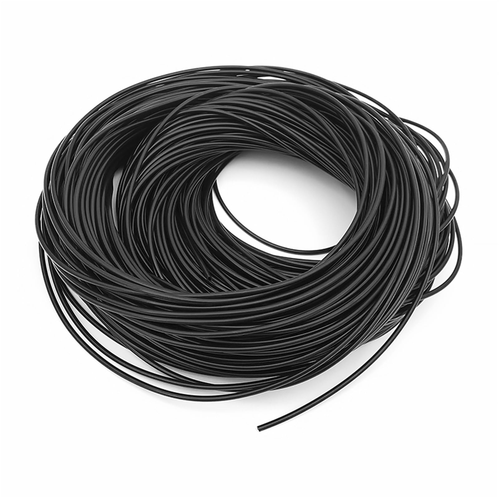 Rubber Tubing 1PCS 2/5M Food Grade Black Silicone Rubber Hose ID 0.5 .6 .7 .8 .9 1 .2 .3 .4 mm Flexible Nontoxic Tube Hose(2M_ID 0.6MM OD 1.2MM)