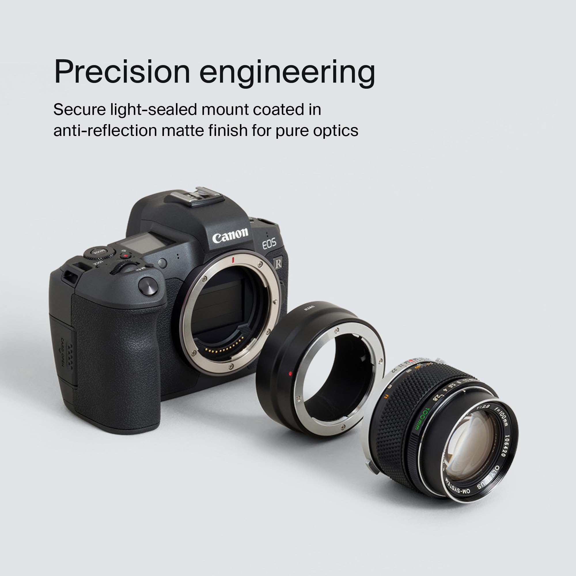 Urth - Bague d'adaptation pour objectifs : Compatible avec Les objectifs Olympus Om Lens et Les boîtiers Canon R