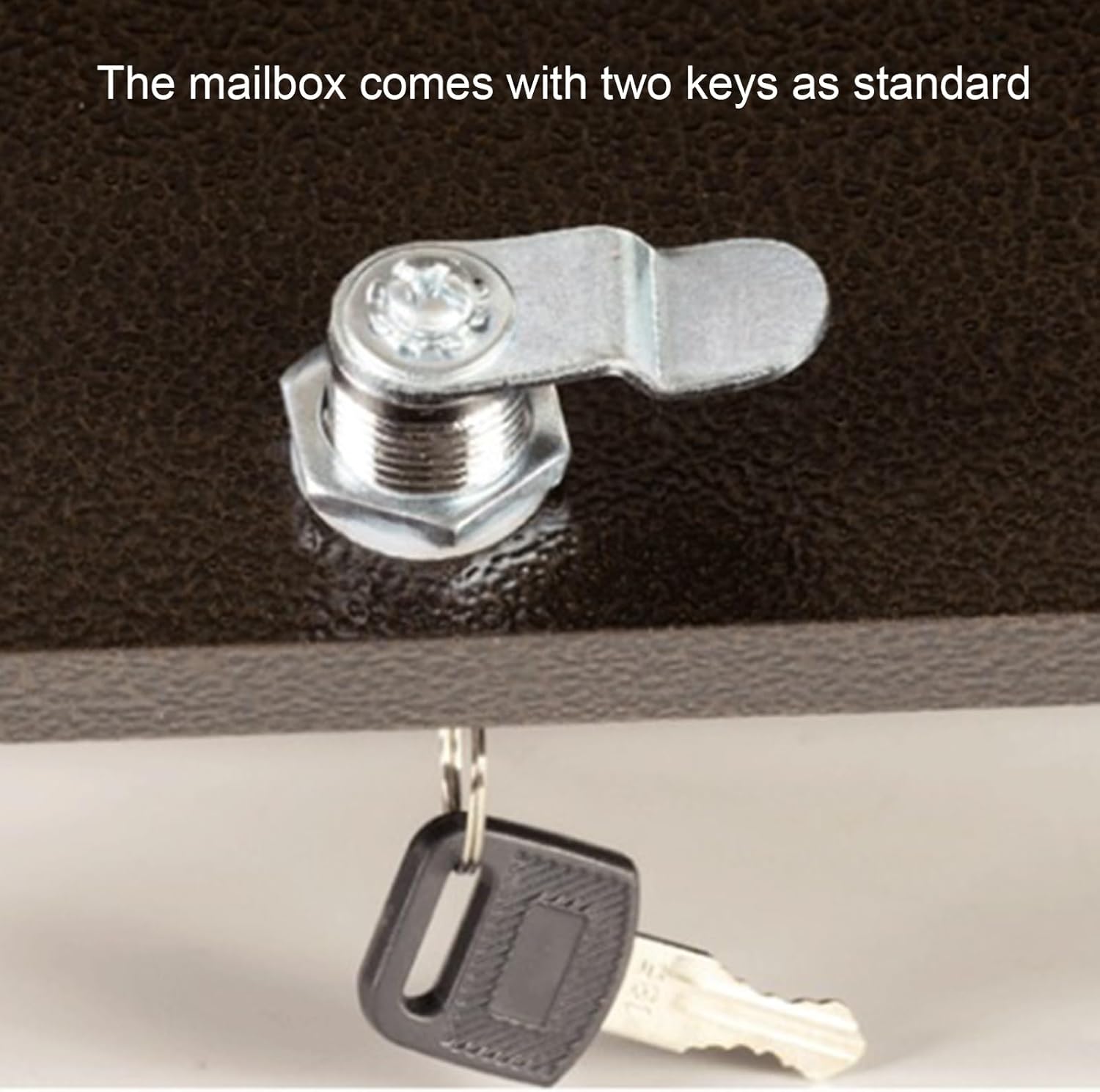 MELPHI Vintage Mail Box, Wall-Mount Mailbox with Slot Secure Lock for Anti-Theft, Large Capacity Mail Box, Metal Post Box for Outside, Home, Office Business