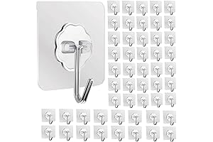 DDMY 50-Pack Waterproof Wall Hooks - Ultimate Solution for Hassle-Free Hanging