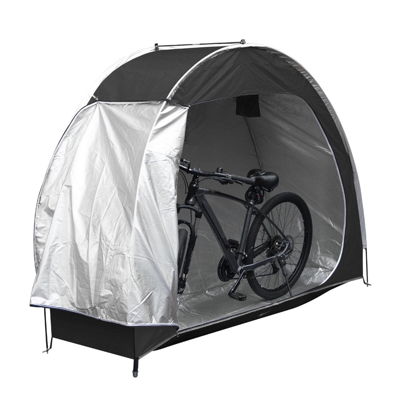 Tenda per Deposito Biciclette, Tenda per Deposito Biciclette Portatile con Tessuto Oxford 210D Resistente All'acqua Tenda per Deposito Biciclette per Moto, Attrezzi da Giardino,