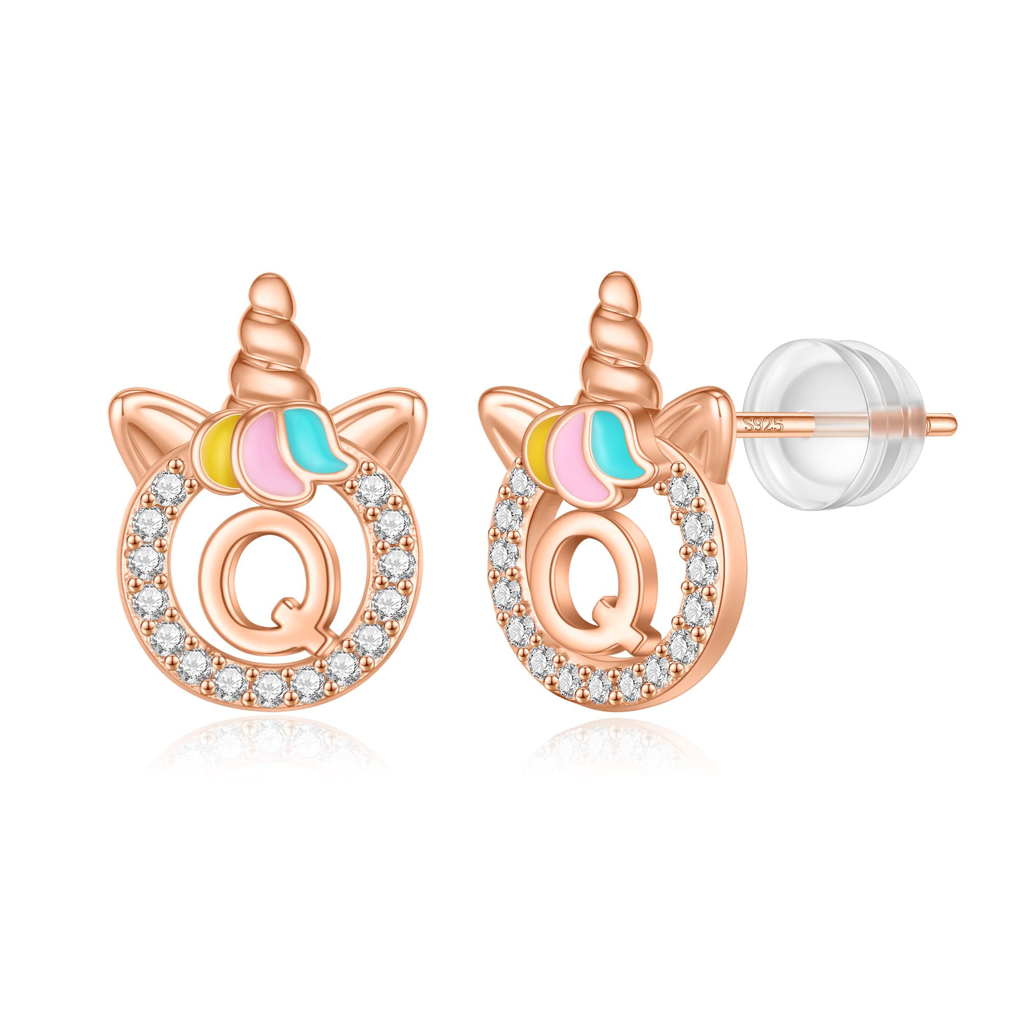 Unicorn Earrings Gifts for Girls - 925 Sterling Silver Stud Earrings