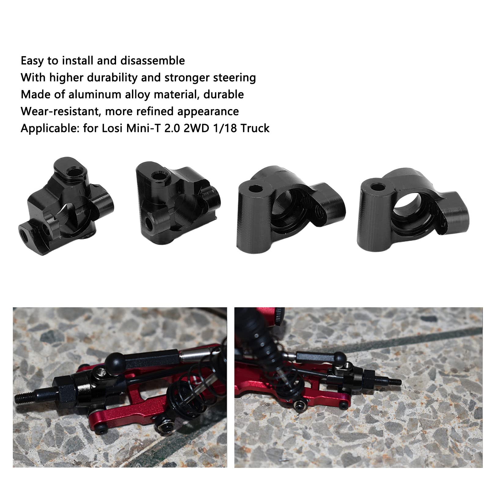 GPM Upgrades Aluminum 7075 Front Steering Link Rod for T 1/7 Unlimited Desert Racer-85076-4 (Blue)