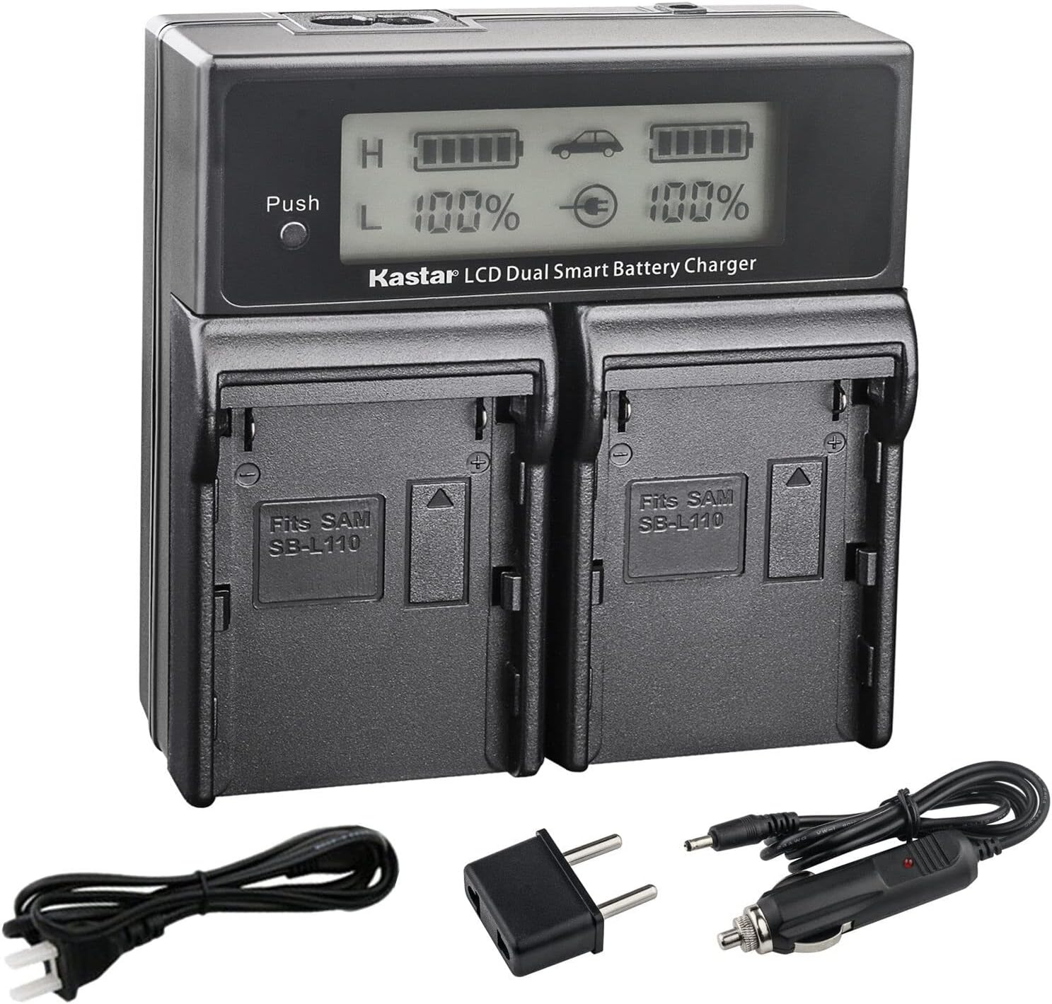 Kastar LCD Dual Fast Charger for Topcon BT-65Q, Topcon BC-30 BC-30D BT-30, Topcon Total Stations FC-200 FC-2200 FC-2500 GPT-7000i GTS-750 GTS-751 GPT-7500 GTS-900 GPT-9000