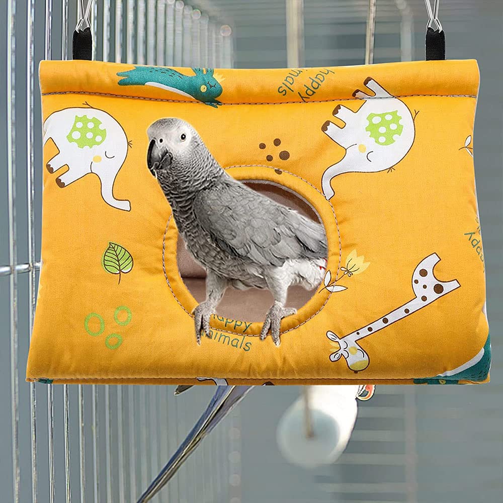Hiver Chaud Perroquet Hamac, Nid D'oiseau Chaud Doux, Hamac en Peluche Suspendu, Cage Tente pour Perruche, Hiver Chaud Cage Perroquet, pour Cacatoès Gris, Perroquets de Taille Moyenne Et Grande