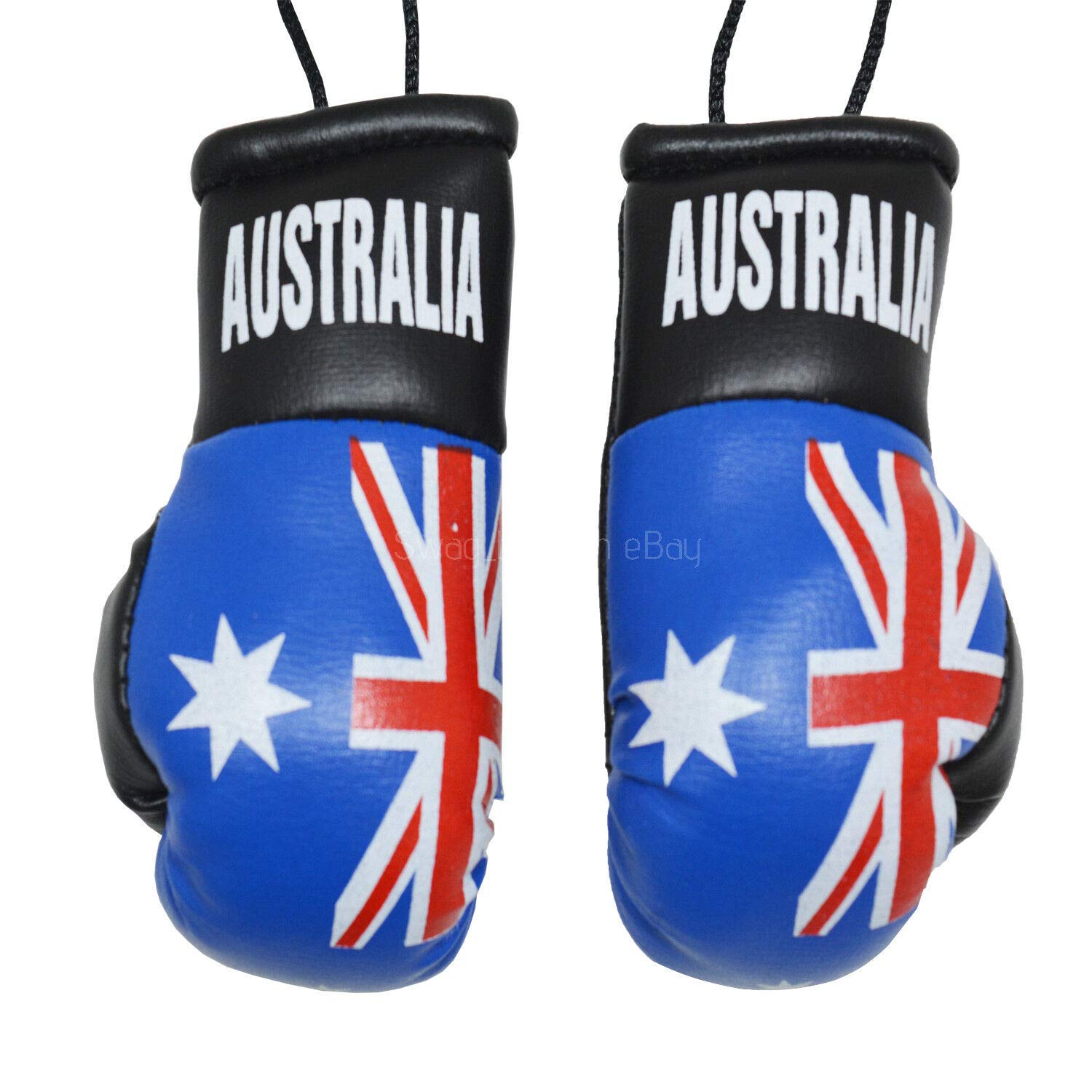 Becreative Mini Country Boxing Pair Gloves For Car Mirror (Australia)