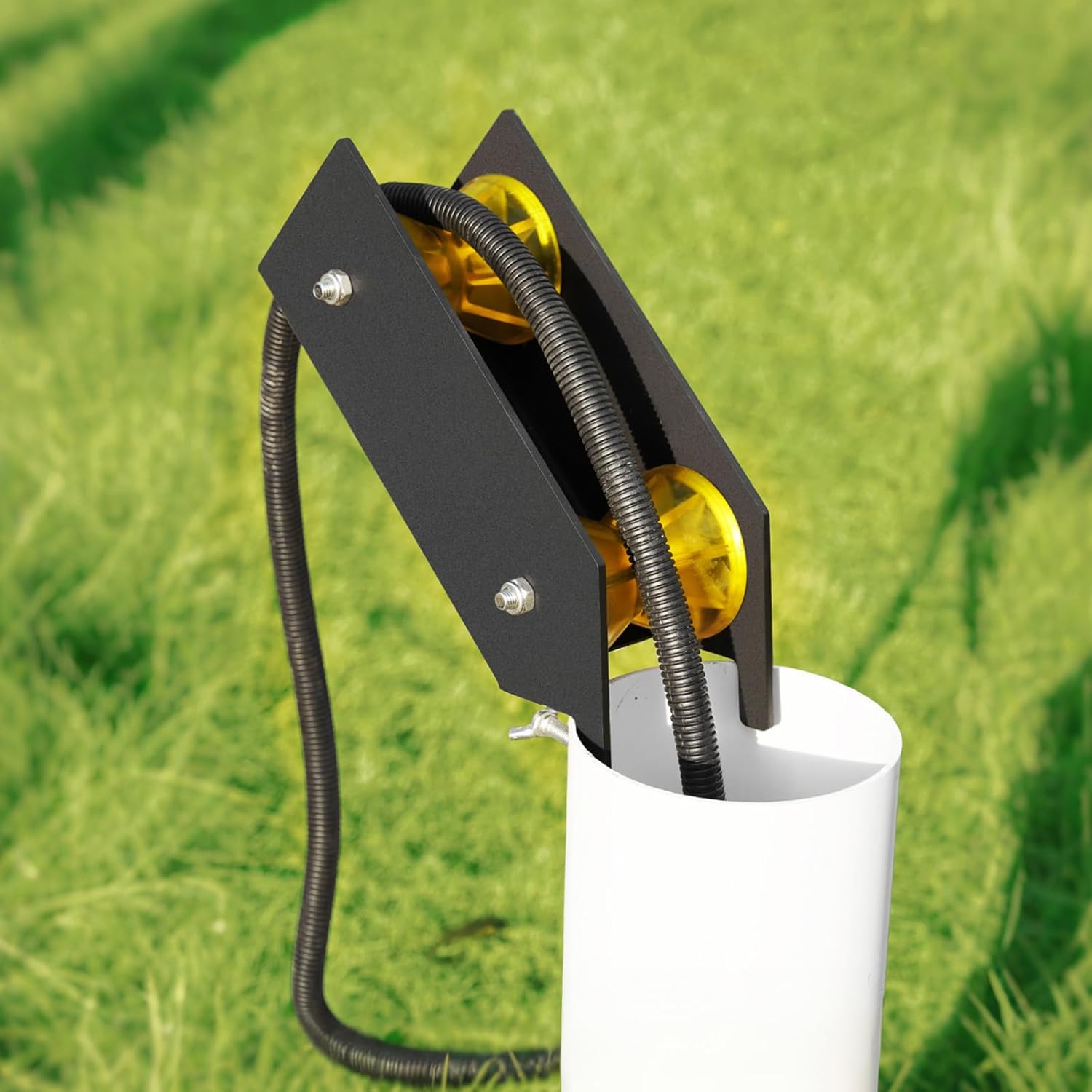 Water Well Pump Pulling & Installation Assist Tool and Cable Rollers, Help Pull Or Place, Protect Poly/Flexible Pipes & Wires, ONLY Fit 4.61"+ Well Casings