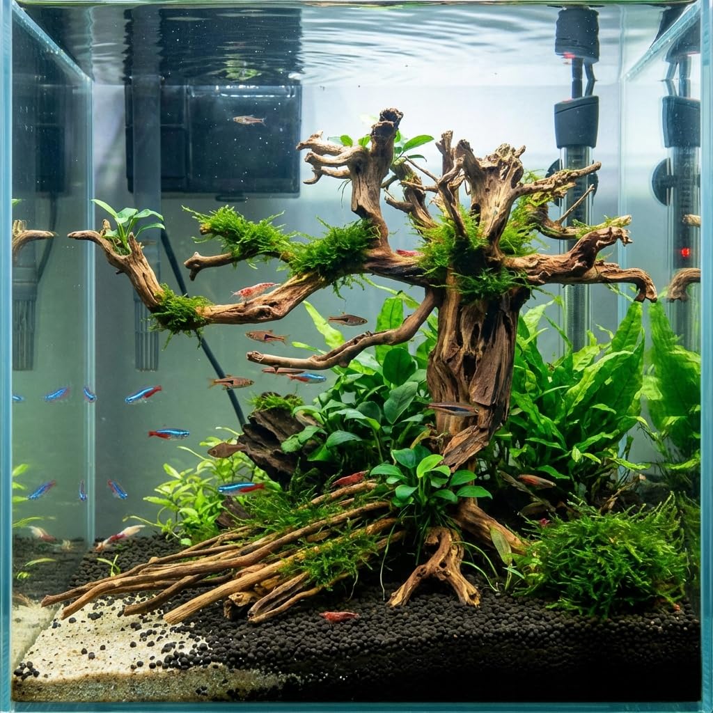 Aquarium Wurzel 20x15 cm Deko für Aquascaping