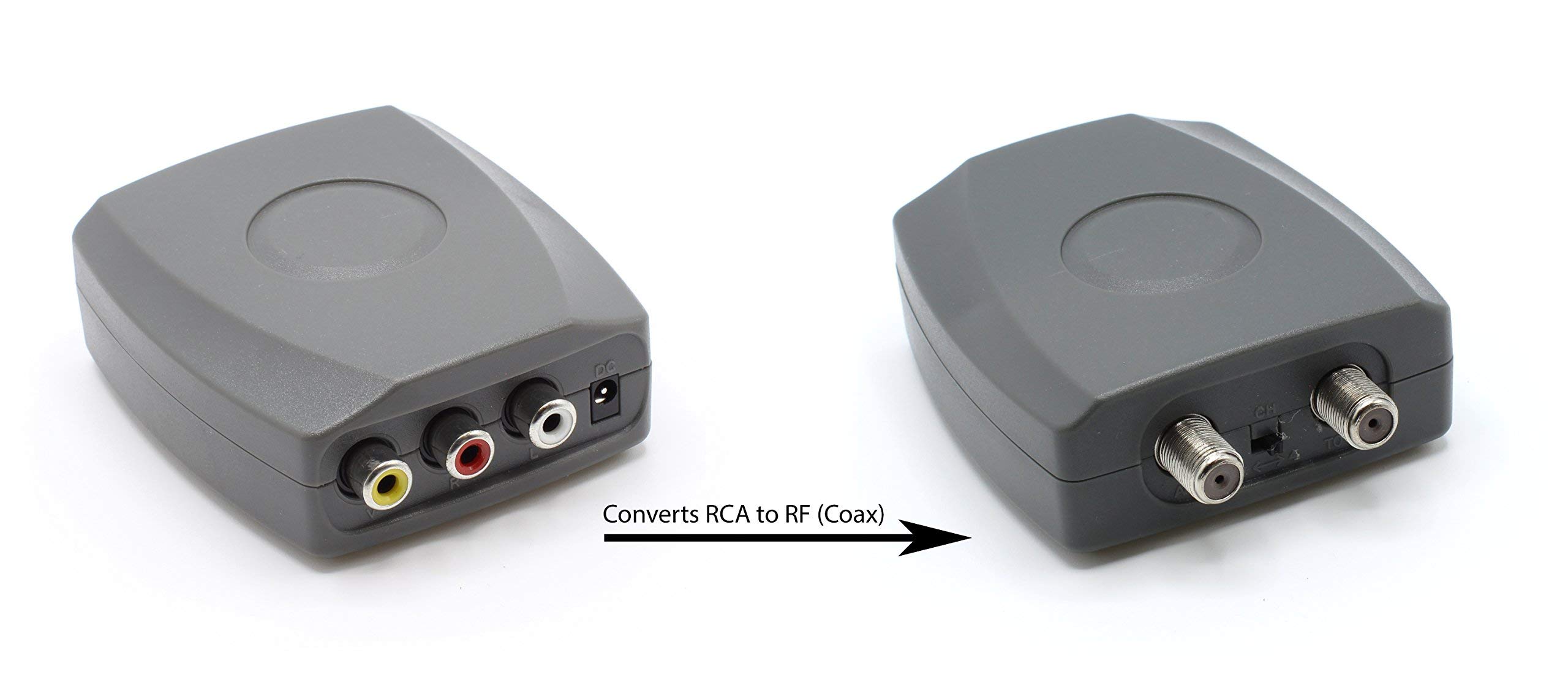 RF Modulator RCA Composite to RF Coaxial Converts Standard