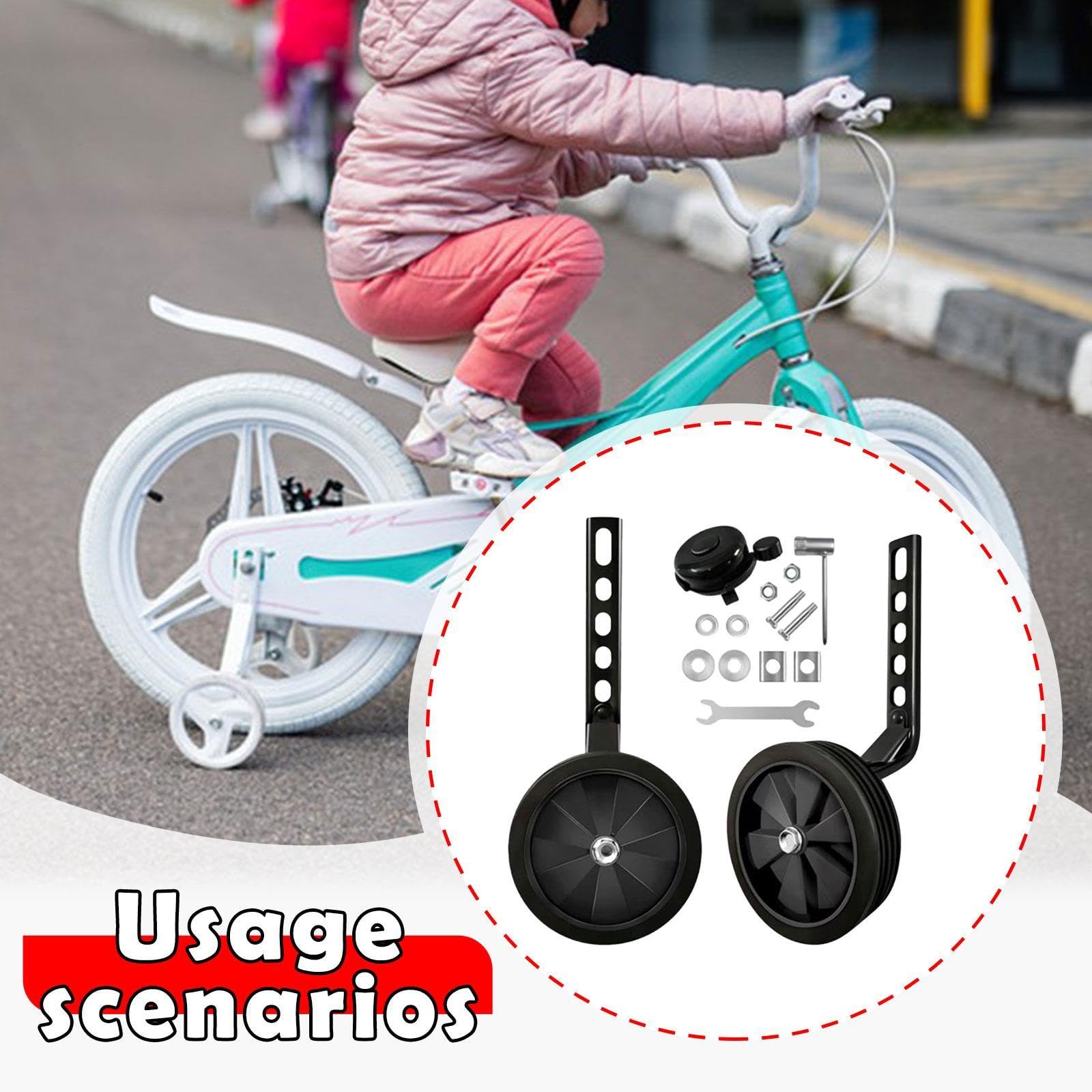 Amazon.co.jp: Zxpjkyu 2個セット 子供自転車補助輪 丈夫な鋼鉄製 高さ