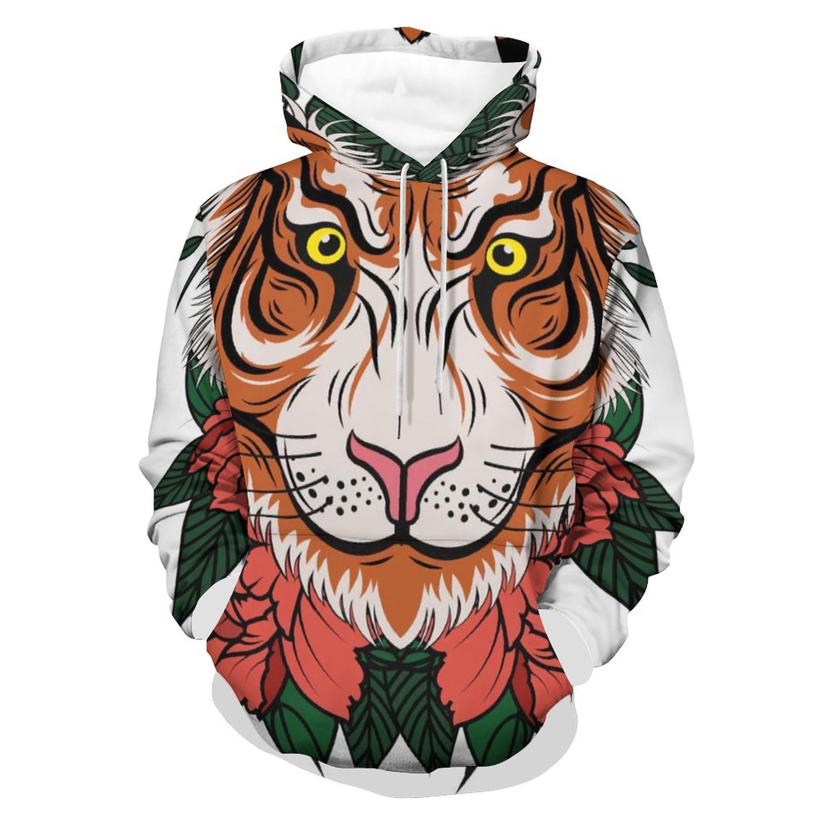 Sweat à capuche fleuri unisexe pour vos sorties décontractées - 8